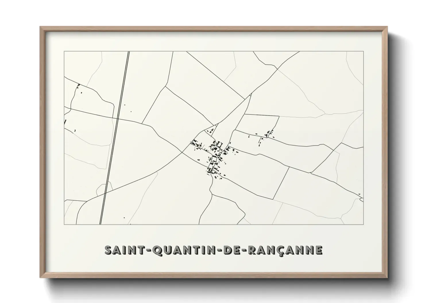Un poster carteSaint-Quantin-de-Rançanne