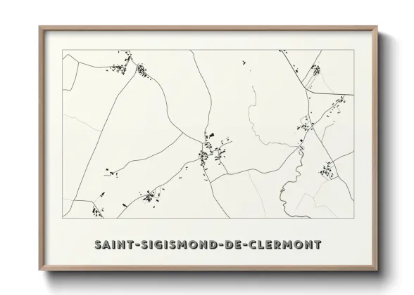 Une affiche de carte sur Saint-Sigismond-de-Clermont