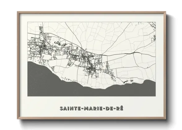 Une affiche de carte sur Sainte-Marie-de-Ré