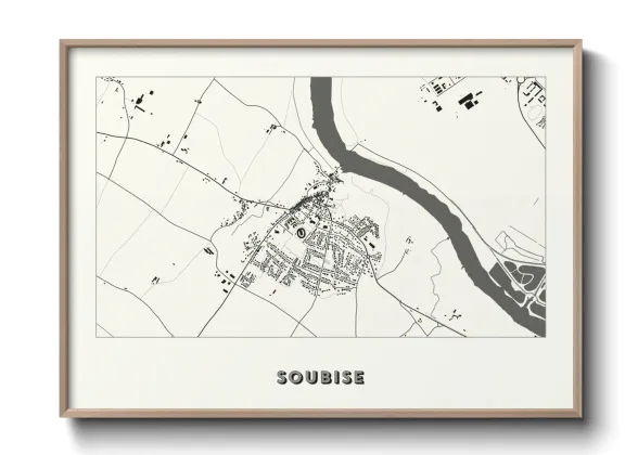 Une affiche de carte sur Soubise