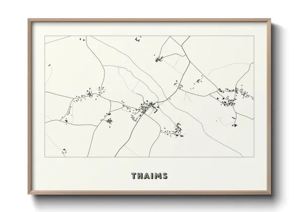 Une affiche de carte sur Thaims