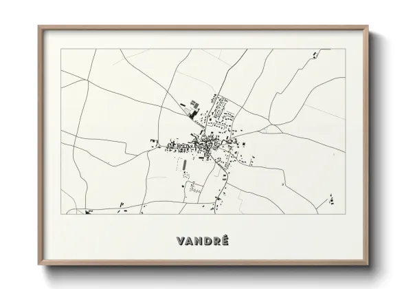 Une affiche de carte sur Vandré