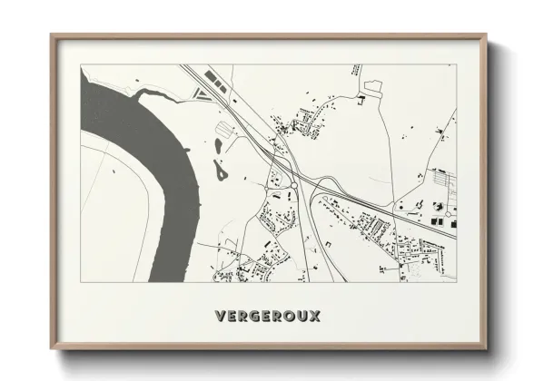 Une affiche de carte sur Vergeroux