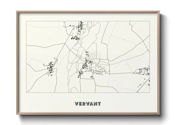 Une affiche de carte sur Vervant