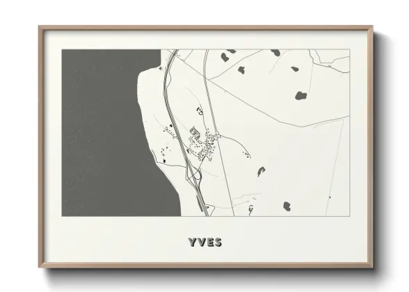 Une affiche de carte sur Yves