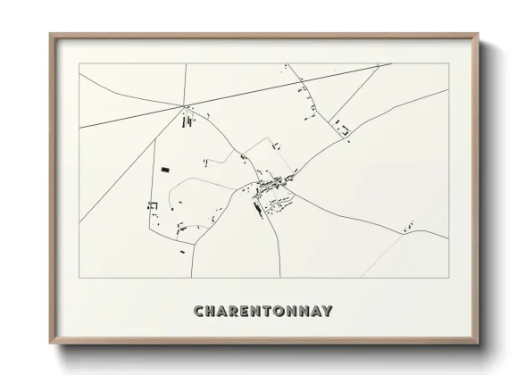 Une affiche de carte sur Charentonnay