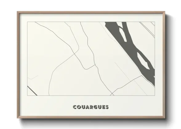 Une affiche de carte sur Couargues