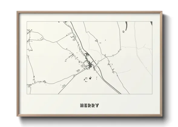 Une affiche de carte sur Herry