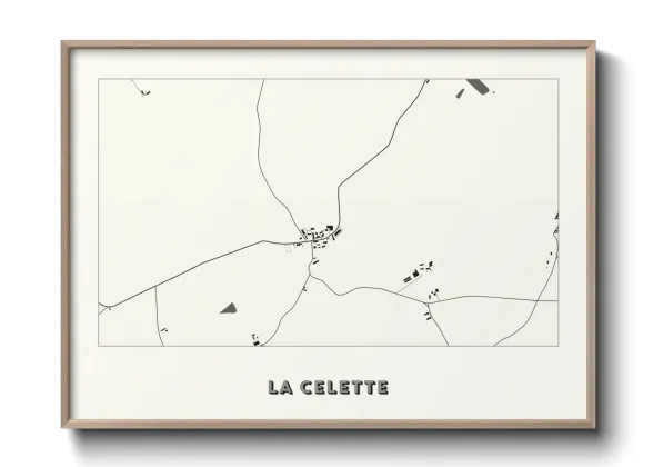 Une affiche de carte sur La Celette