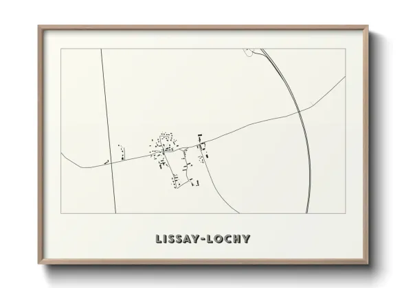 Une affiche de carte sur Lissay-Lochy