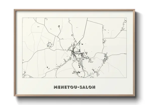 Une affiche de carte sur Menetou-Salon