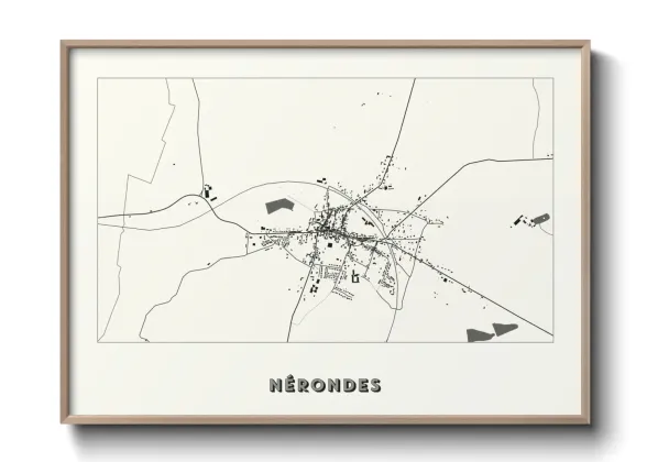 Une affiche de carte sur Nérondes