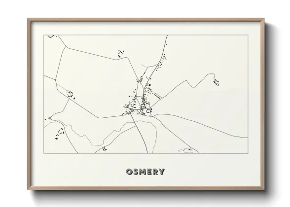 Une affiche de carte sur Osmery