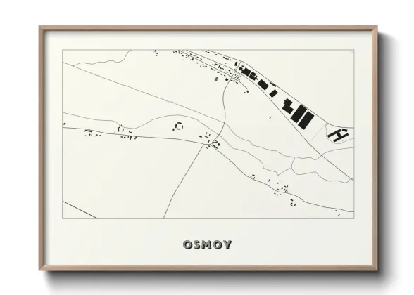 Une affiche de carte sur Osmoy