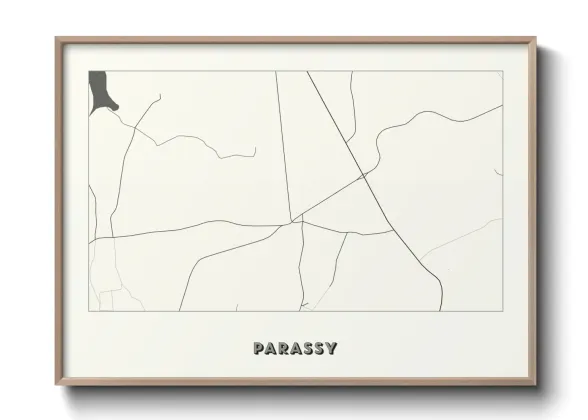 Une affiche de carte sur Parassy