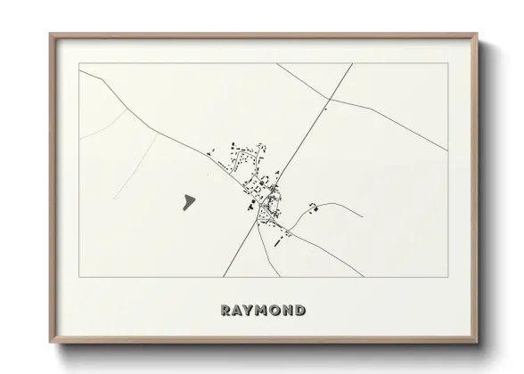 Une affiche de carte sur Raymond