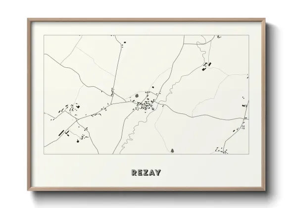 Une affiche de carte sur Rezay