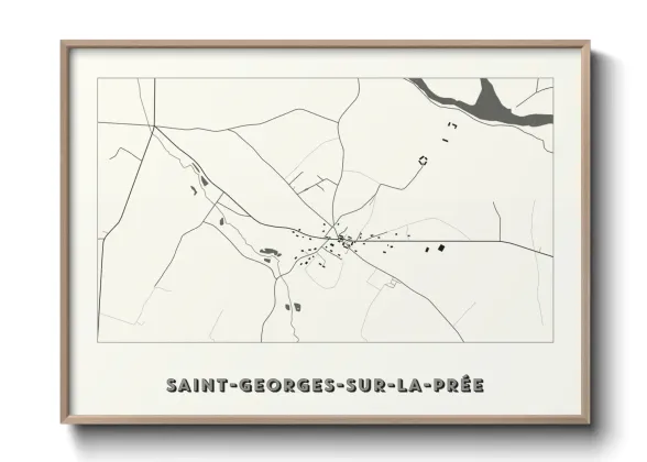 Une affiche de carte sur Saint-Georges-sur-la-Prée