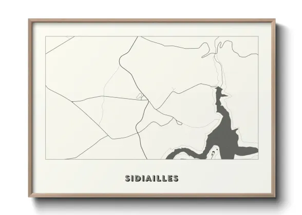 Une affiche de carte sur Sidiailles