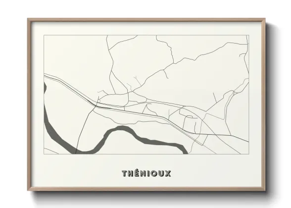 Une affiche de carte sur Thénioux