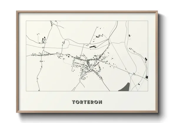 Une affiche de carte sur Torteron