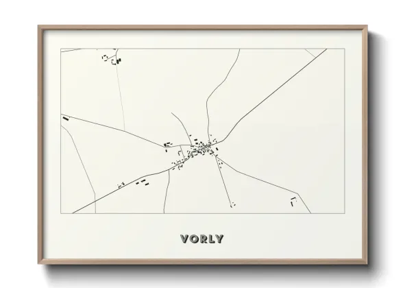 Une affiche de carte sur Vorly