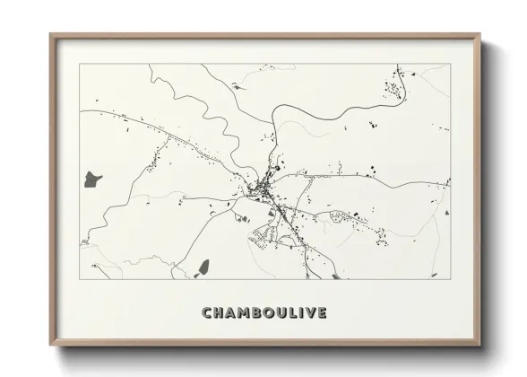 Une affiche de carte sur Chamboulive