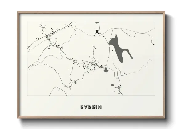 Une affiche de carte sur Eyrein