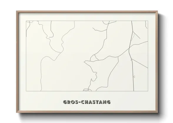 Une affiche de carte sur Gros-Chastang