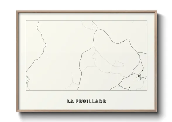 Une affiche de carte sur La Feuillade