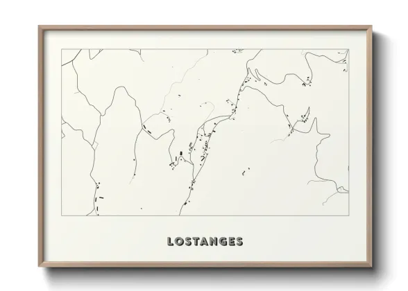 Une affiche de carte sur Lostanges