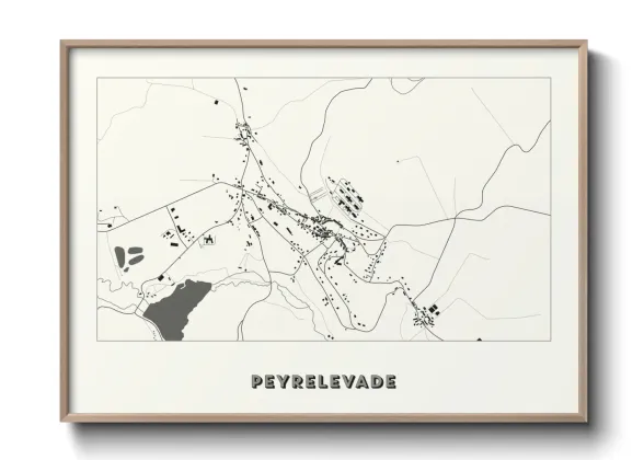 Une affiche de carte sur Peyrelevade