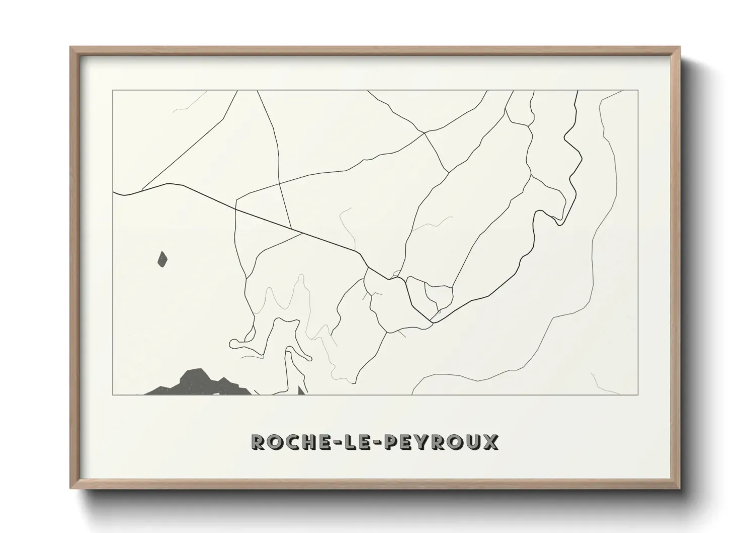 Un poster carteRoche-le-Peyroux