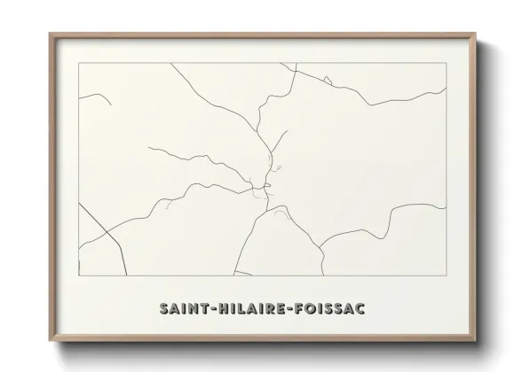 Une affiche de carte sur Saint-Hilaire-Foissac