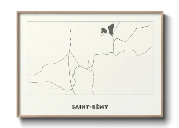 Une affiche de carte sur Saint-Rémy