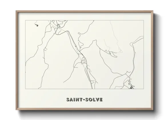Une affiche de carte sur Saint-Solve