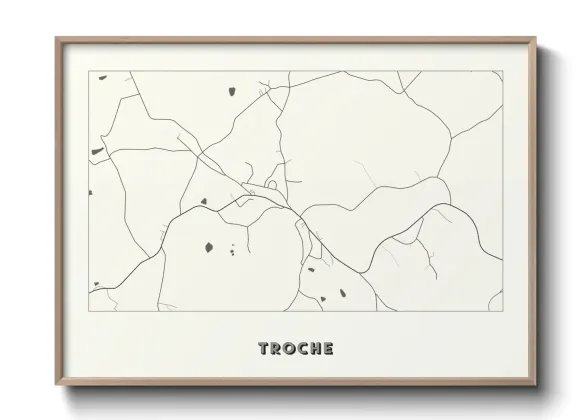 Une affiche de carte sur Troche