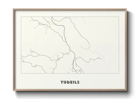 Une affiche de carte sur Tudeils