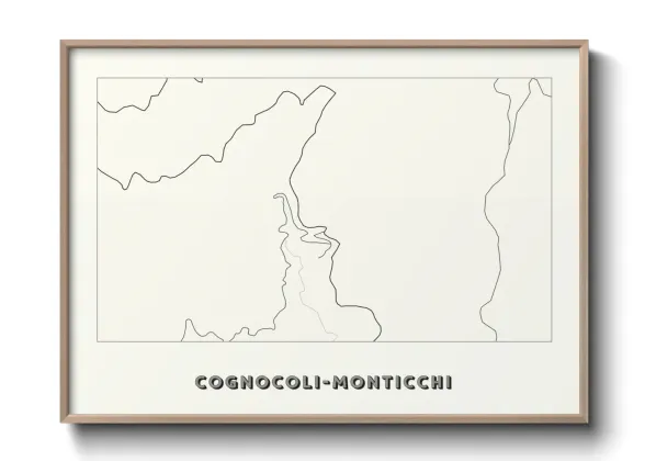 Une affiche de carte sur Cognocoli-Monticchi