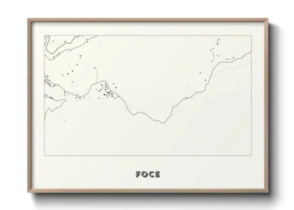 Une affiche de carte sur Foce
