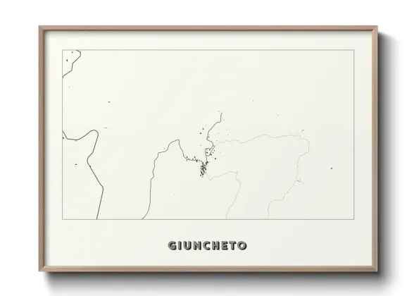 Une affiche de carte sur Giuncheto