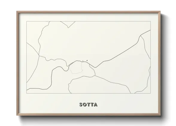 Une affiche de carte sur Sotta
