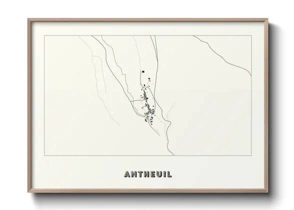 Une affiche de carte sur Antheuil