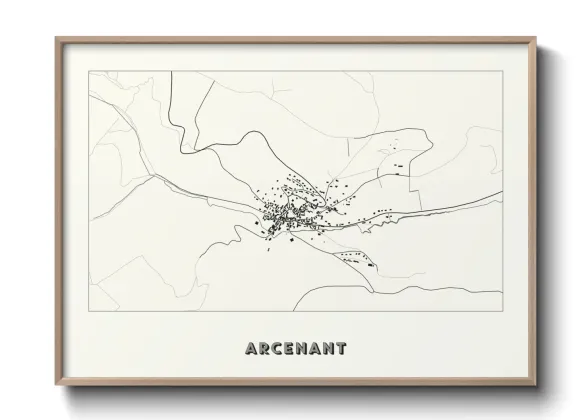 Une affiche de carte sur Arcenant