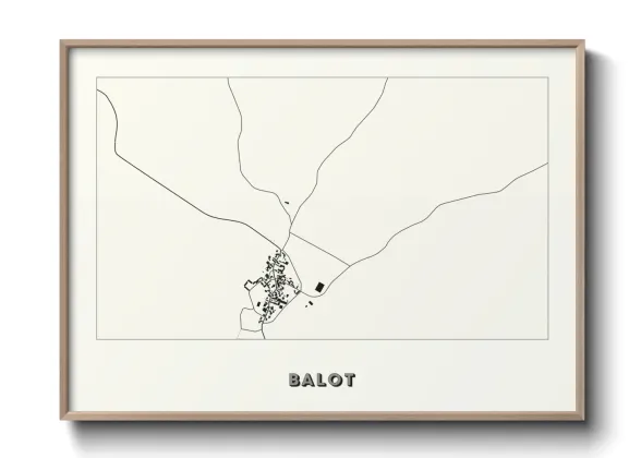 Une affiche de carte sur Balot