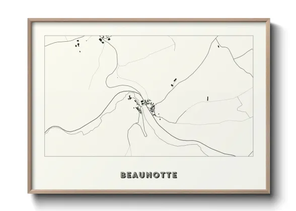 Une affiche de carte sur Beaunotte