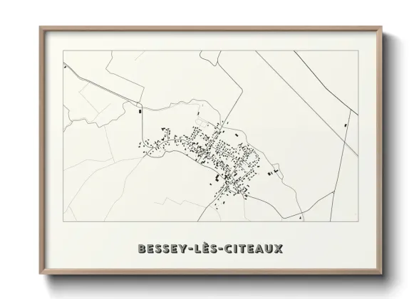 Une affiche de carte sur Bessey-lès-Citeaux