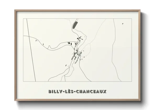 Une affiche de carte sur Billy-lès-Chanceaux