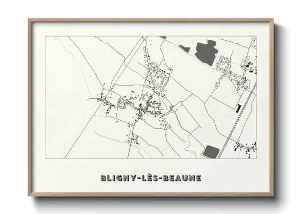 Une affiche de carte sur Bligny-lès-Beaune