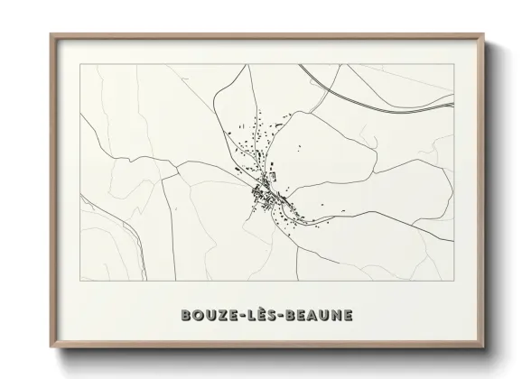 Une affiche de carte sur Bouze-lès-Beaune